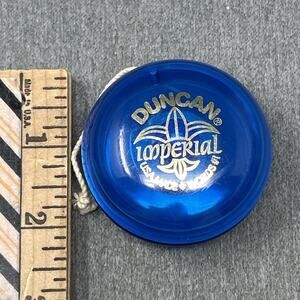 Duncan Imperial Yo-Yo Blue Translucent USA Made Classic Toy Worlds #1
